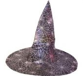 Карнавален аксесоар - Хелоуинска  шапка с паяжина